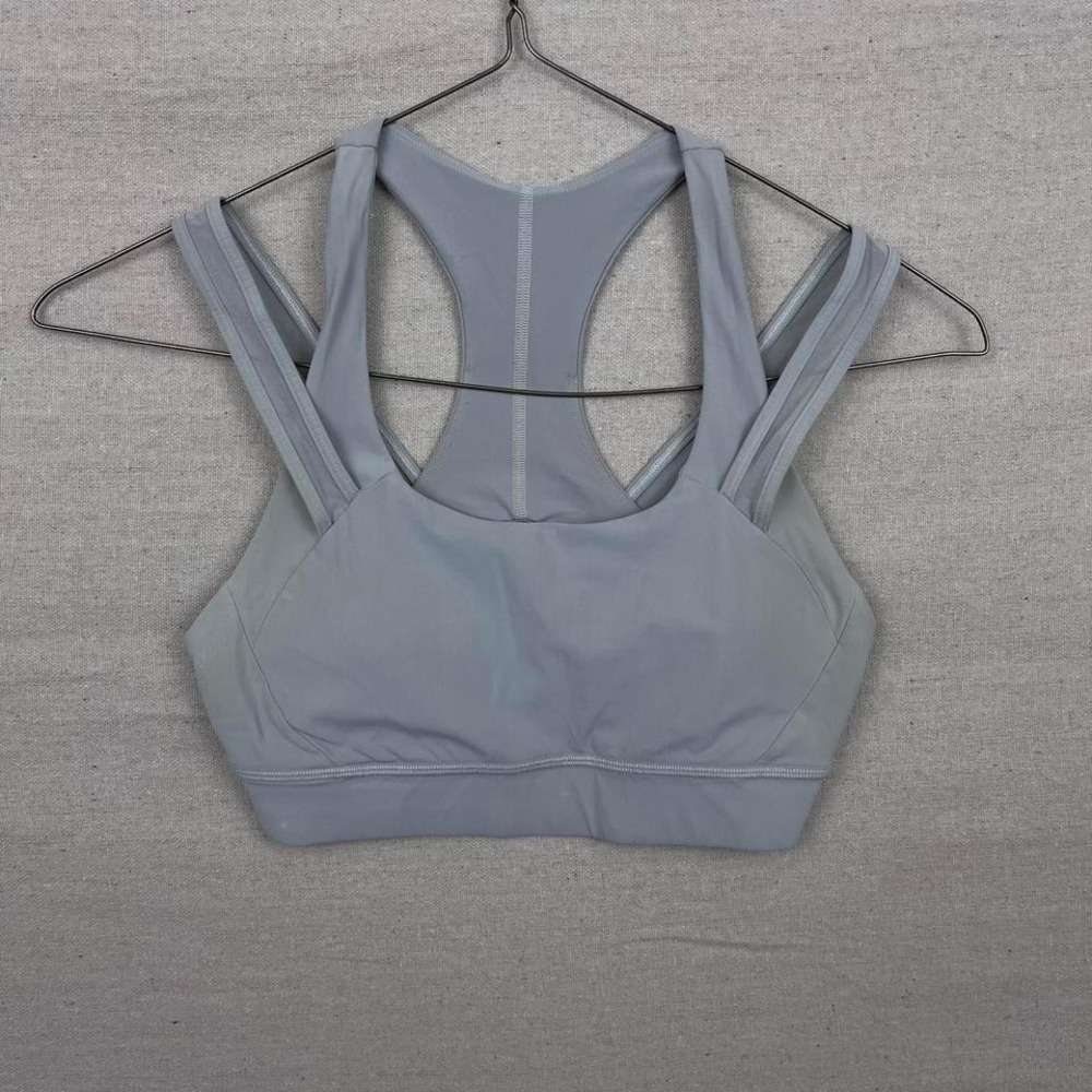 Lululemon‎ Grey Sports Shelf Bra Athletic Running